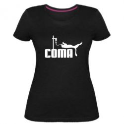 Женская премиум футболка Сoma - PrintSalon