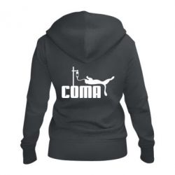 Женское худи на молнии Сoma - PrintSalon