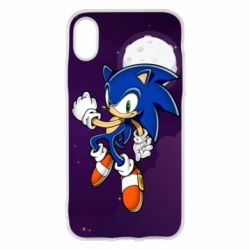 Чехол для iPhone X/Xs Sonic in space - PrintSalon
