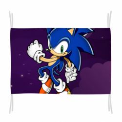 Флаг Sonic in space - PrintSalon