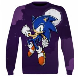 3D свитшот Sonic in space - PrintSalon
