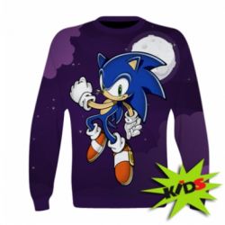 Дитячий 3D світшот Sonic in space