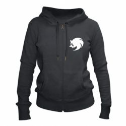 Жіноче худі на блискавці Sonic logo - PrintSalon