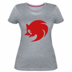 Жіноча преміум футболка Sonic logo - PrintSalon