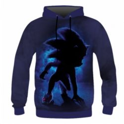 Мужское 3D худи Sonic the Hedgehog-PrintSalon Мужское 3D худи Sonic the Hedgehog