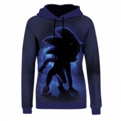 Жіноче 3D худі Sonic the Hedgehog