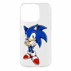 Чехол для iPhone 14 Pro Sonic with smile - PrintSalon