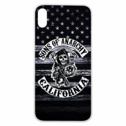 Чехол для iPhone Xs Max Sons of anarchy logo - PrintSalon