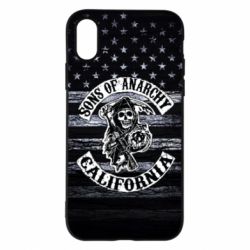 Чехол для iPhone X/Xs Sons of anarchy logo - PrintSalon