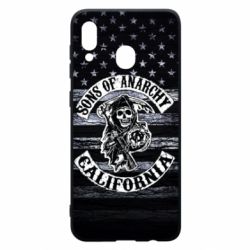 Чехол для Samsung A20 Sons of anarchy logo - PrintSalon