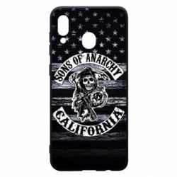 Чехол для Samsung A30 Sons of anarchy logo - PrintSalon