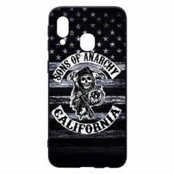 Чехол для Samsung A40 Sons of anarchy logo - PrintSalon