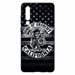 Чехол для Huawei P30 Sons of anarchy logo - PrintSalon