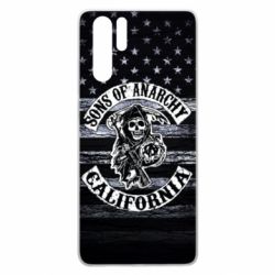 Чехол для Huawei P30 Pro Sons of anarchy logo - PrintSalon