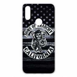 Чехол для Xiaomi Redmi 7 Sons of anarchy logo - PrintSalon