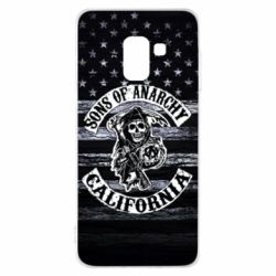 Чехол для Samsung A8 2018 Sons of anarchy logo - PrintSalon