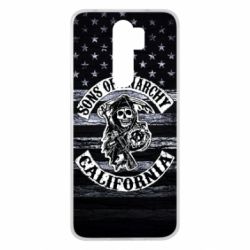 Чехол для Xiaomi Redmi Note 8 Pro Sons of anarchy logo - PrintSalon