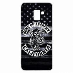 Чехол для Samsung A8+ 2018 Sons of anarchy logo - PrintSalon