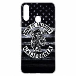 Чехол для Samsung A20s Sons of anarchy logo - PrintSalon