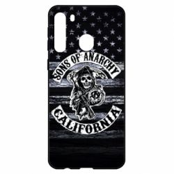 Чехол для Samsung A21 Sons of anarchy logo - PrintSalon