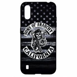 Чехол для Samsung A01/M01 Sons of anarchy logo - PrintSalon
