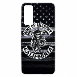 Чехол для Huawei P Smart 2021 Sons of anarchy logo - PrintSalon
