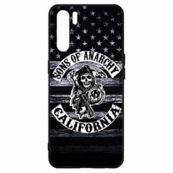 Чехол для Oppo A91/Reno3 Sons of anarchy logo - PrintSalon