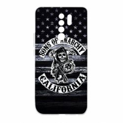 Чехол для Xiaomi Redmi 9 Sons of anarchy logo - PrintSalon