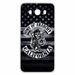 Чехол для Samsung J7 2016 Sons of anarchy logo - PrintSalon