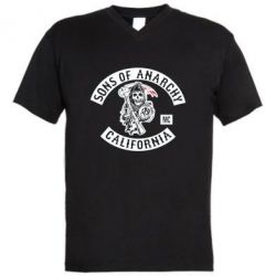 Мужская футболка  с V-образным вырезом Sons of Anarchy Samcro Original - PrintSalon
