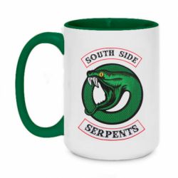Чашка двухцветная 420ml South side serpents stripe - PrintSalon