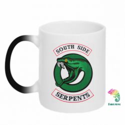Чашка-хамелеон South side serpents stripe - PrintSalon