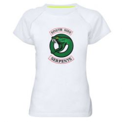 Женская футболка для спорта South side serpents stripe - PrintSalon