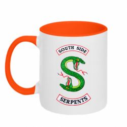 Чашка двухцветная 320ml South side serpents - PrintSalon