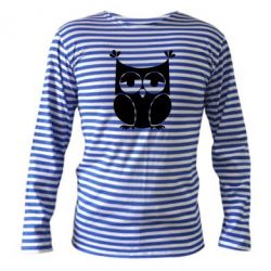 Тельняшка с длинным рукавом Сова - PrintSalon