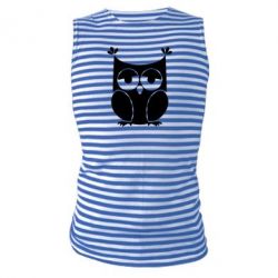 Майка-тельняшка Сова - PrintSalon