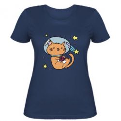 Женская футболка Space Cat - PrintSalon