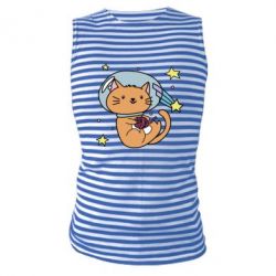 Майка-тельняшка Space Cat - PrintSalon