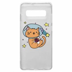 Чехол для Samsung S10+ Space Cat - PrintSalon