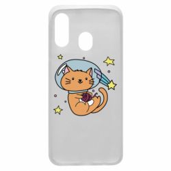 Чехол для Samsung A40 Space Cat - PrintSalon