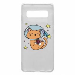 Чехол для Samsung S10 Space Cat - PrintSalon