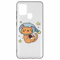 Чехол для Samsung A21s Space Cat - PrintSalon