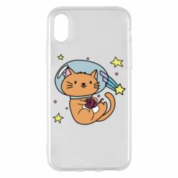 Чехол для iPhone X/Xs Space Cat - PrintSalon