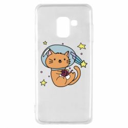 Чехол для Samsung A8 2018 Space Cat - PrintSalon