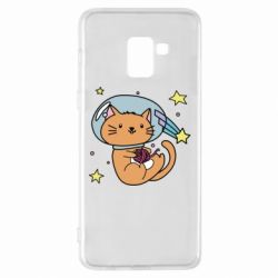 Чехол для Samsung A8+ 2018 Space Cat - PrintSalon