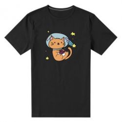 Мужская футболка премиум Space Cat - PrintSalon