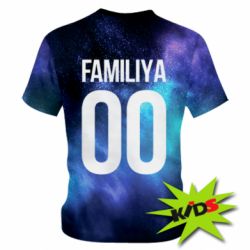 Дитяча 3D футболка Space is yourname