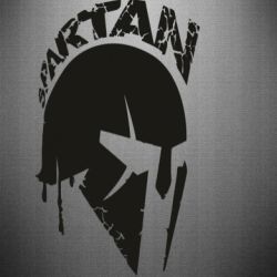 Наклейка Spartan minimalistic helmet - PrintSalon