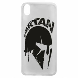 Чехол для Xiaomi Redmi 7A Spartan minimalistic helmet - PrintSalon