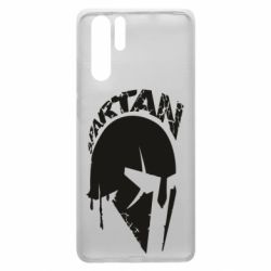 Чехол для Huawei P30 Pro Spartan minimalistic helmet - PrintSalon